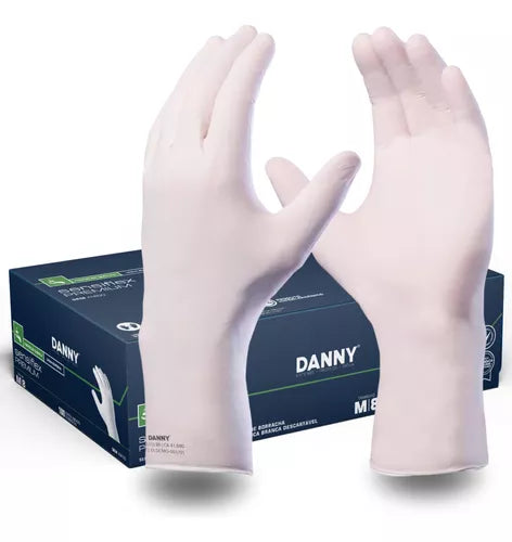 Luva Sensiflex Premium branca caixa com 100 unidades (50 pares) - Dunny