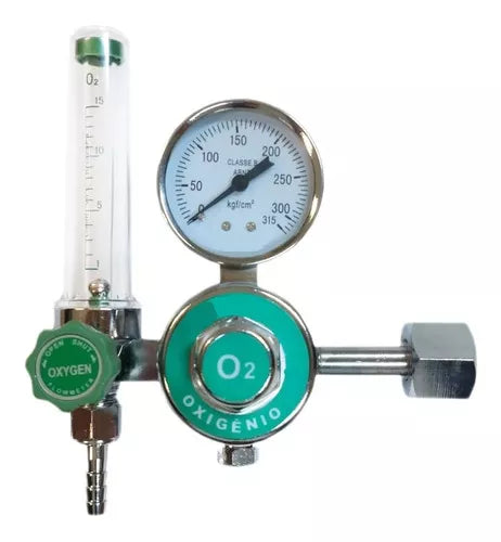 Regulador de Pressão com fluxometro - Oxigênio Medicinal