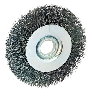 Escova Aço Circular Ondulada aço carbono 4.1/2 X 3/4 X 1/2