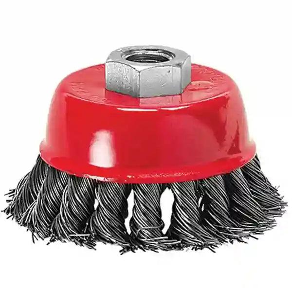 Escova copo 2 1/2 rosca 14 Trançada