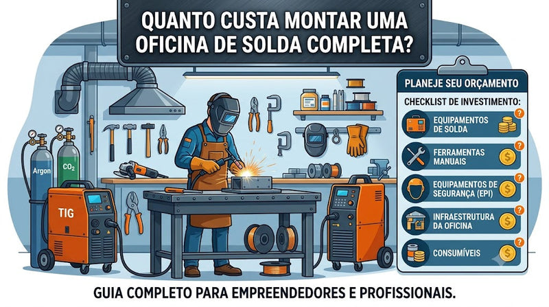 Quanto custa montar uma oficina de solda completa?
