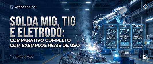 Solda MIG, TIG e Eletrodo: Comparativo completo com exemplos reais de uso