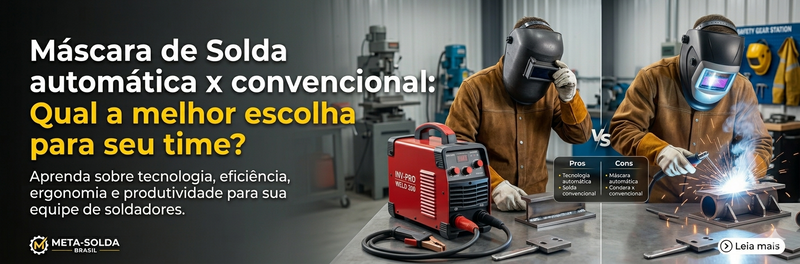 Máscara de Solda automática x convencional: Qual a melhor escolha para seu time?