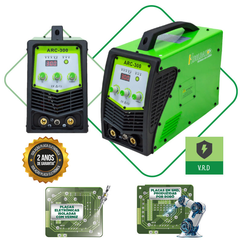 Máquina de solda Inversora ARC 300I VRD - H SOLDAS