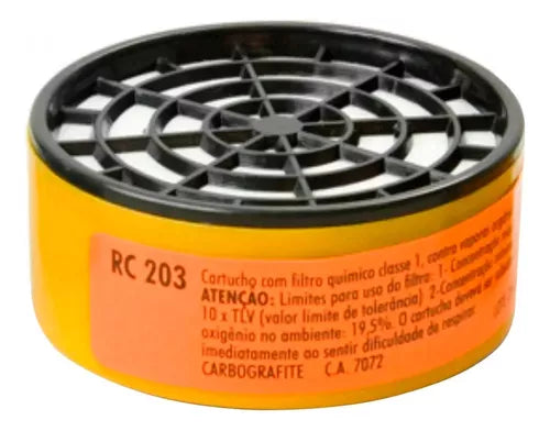 Filtro RC203 para máscara respiratória - CARBOGRAFITE