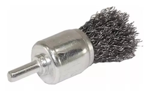 Escova Ondulada Tipo Pincel - 5/8" HASTE 1/4" - Ideal