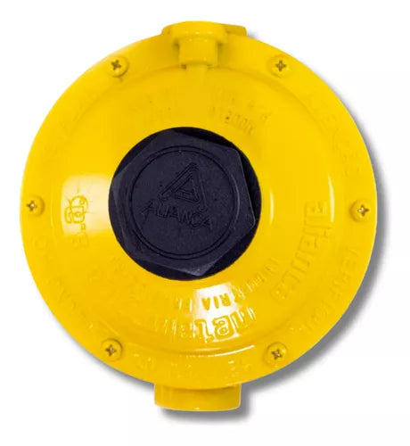 Regulador de Pressão 76511 / Gás Industrial Estágio Único amarelo - ALIANÇA
