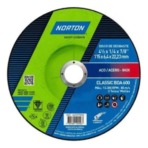 Disco Desbaste 4.1/2 X 1/4 X 7/8 BDA 600 Classic - Norton