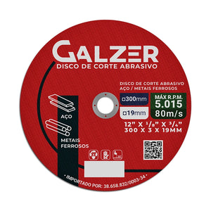 Disco de Corte 12″ 19 mm - Galzer