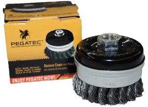 Escova Copo com rosca Trançada 4" - Pegatec