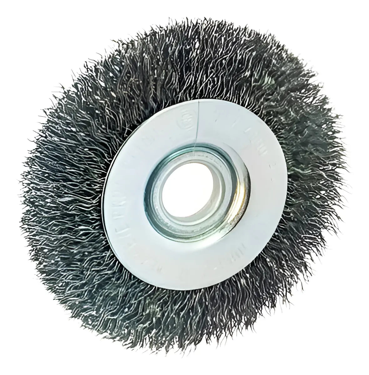 Escova Aço Circular Ondulada aço carbono 4.1/2 X 3/4 X 1/2
