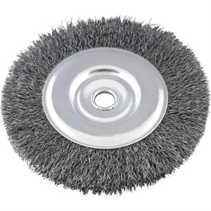 Escova Aço Circular Ondulado - 6" x 3/4" x 3/4" - JN / Ideal