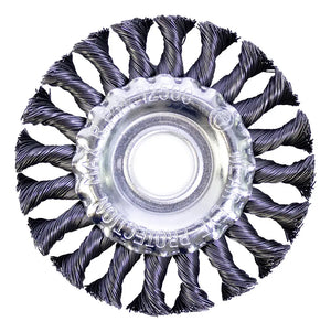 Escova Aço Circular Trançada Inox 4.1/2 X 1/2 X 7/8 - JN / Ideal