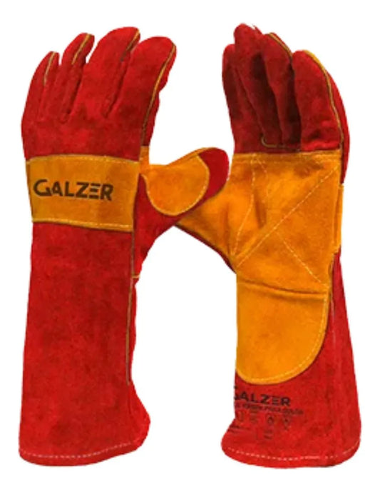 Luva de raspa cano longo migueira - GALZER