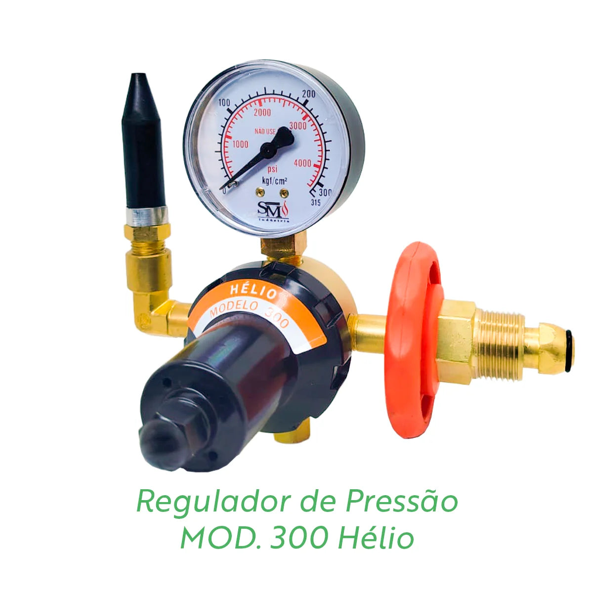 Regulador de Pressão gás Hélio para bexiga Mod. 300 - SM