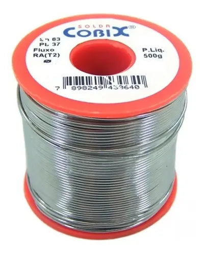 Solda Estanho Fio 63X37  0,5mm - Rolo 500g - Soft