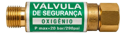 Válvula Corta Chama Regulador Gás Oxigênio