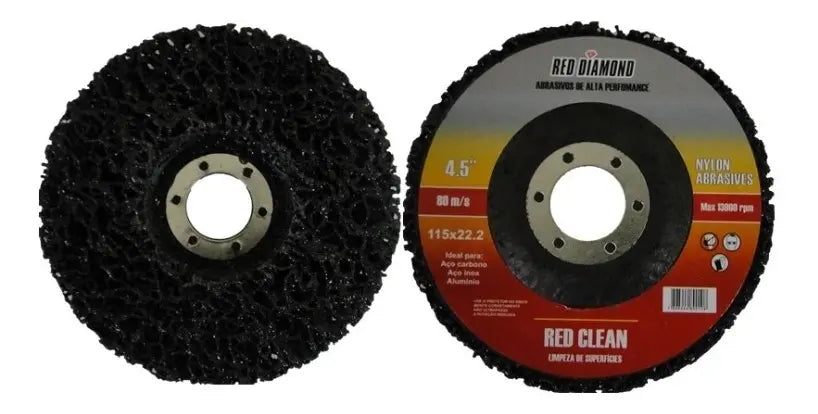 Disco Red Clean limpeza de superfícies 4.5" - Red Diamond